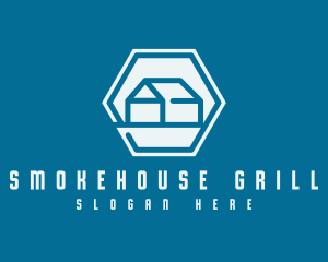 Simple Hexagon House Logo