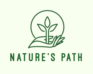 Leaf Plantation Hand logo design