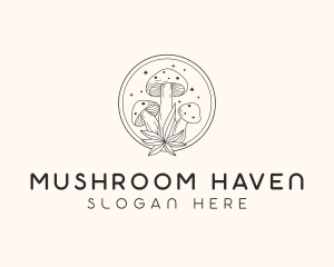 Mushroom Farm Garden logo design