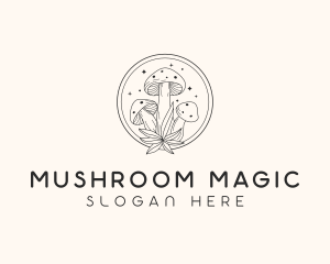 Mushroom Farm Garden logo design