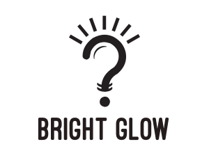 Question Light Bulb logo