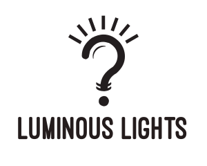 Question Light Bulb logo design