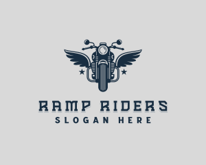 Motorbike Rider Motocross logo design