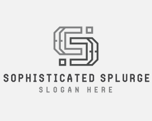 Construction Builder Industrial Letter S logo design