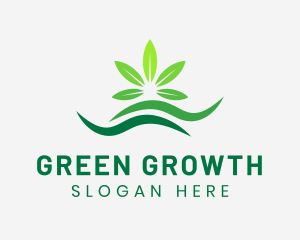 Green Leaf Cannabis logo design