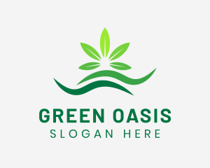 Green Leaf Cannabis logo design