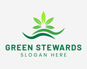 Green Leaf Cannabis logo design