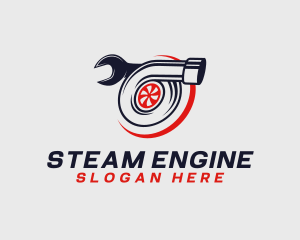 Engine Turbo Wrench logo design