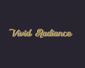 Cursive Golden Glow logo