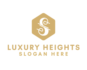 Luxury Cursive Letter S logo