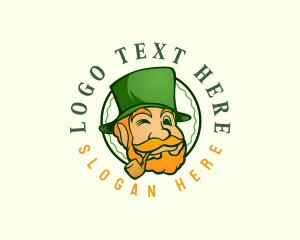 Mythical Irish Leprechaun logo