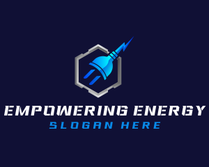 Electricity Plug Charger logo design