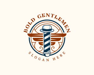 Gentlemen Retro Barbershop  logo design