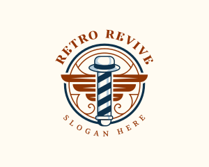 Gentlemen Retro Barbershop  logo design