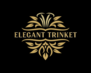 Luxurious Ornamental Leaf logo