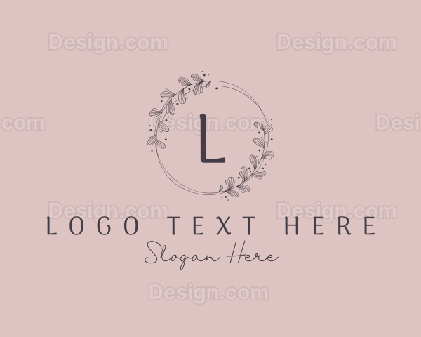 Wedding Floral Wreath Logo