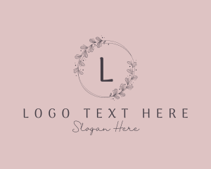 Wedding Floral Wreath logo