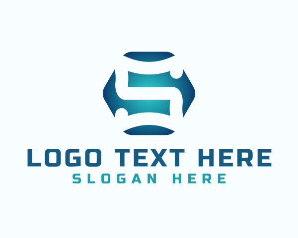 Business Hexagon Letter S logo