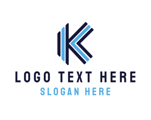 Blue Stripe K logo