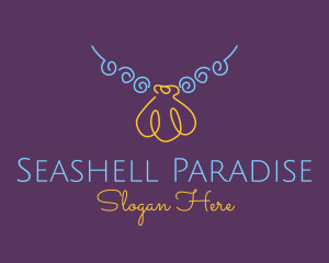 Minimalist Seashell Necklace  logo