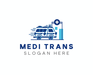 Emergency Ambulance Vehicle logo design