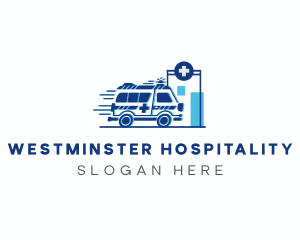 Emergency Ambulance Vehicle logo design