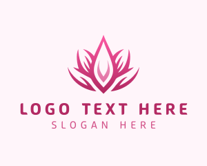 Lotus Flower Plant logo