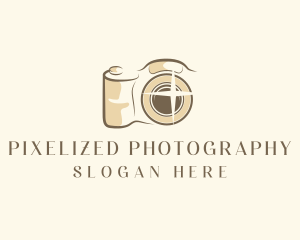 Camera Lens Photography logo design