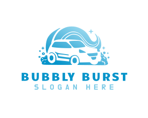 Auto Wash Car Cleaning logo design