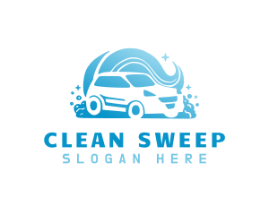 Auto Wash Car Cleaning logo design