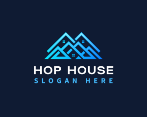 House Property Roofing logo design