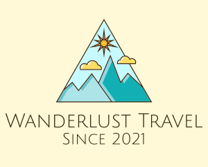 Outdoor Mountaineering Travel logo design