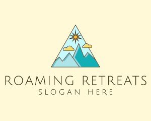 Outdoor Mountaineering Travel logo design