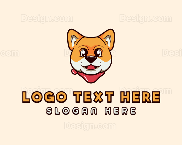 Shiba Inu Pet Dog Logo