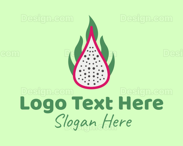 Ripe Dragon Fruit Logo