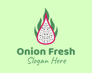 Ripe Dragon Fruit  logo design