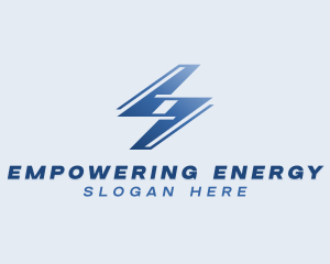 Energy Lightning Bolt logo design