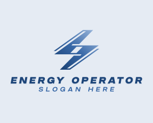 Energy Lightning Bolt logo design