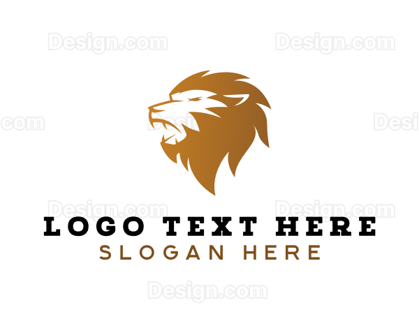 Premium Wild Lion Logo