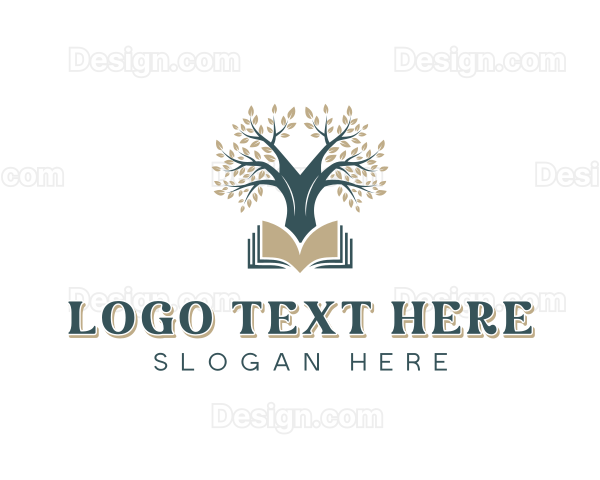 Tree Library Reading Logo