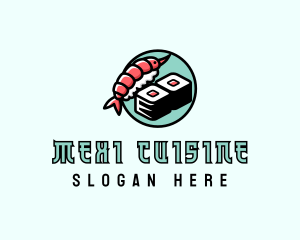 Sushi Asian Cuisine logo design