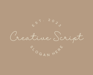 Fashion Script Business logo design