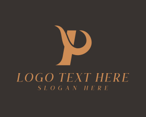 Professional Swoosh Letter P Logo