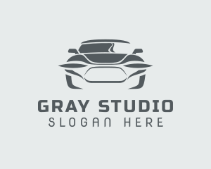 Gray Racing Car logo