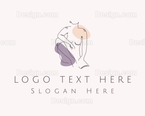 Sexy Nude Woman Logo