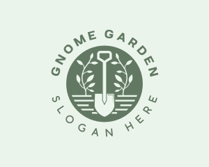 Shovel Planting Garden logo design