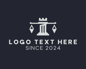 Law Justice Scale Pillar logo