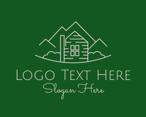 Farmhouse Destination Outline Logo