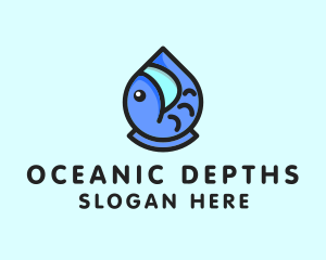 Aquarium Fish Droplet  logo