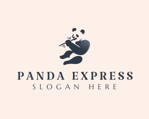 Panda Bear Animal logo